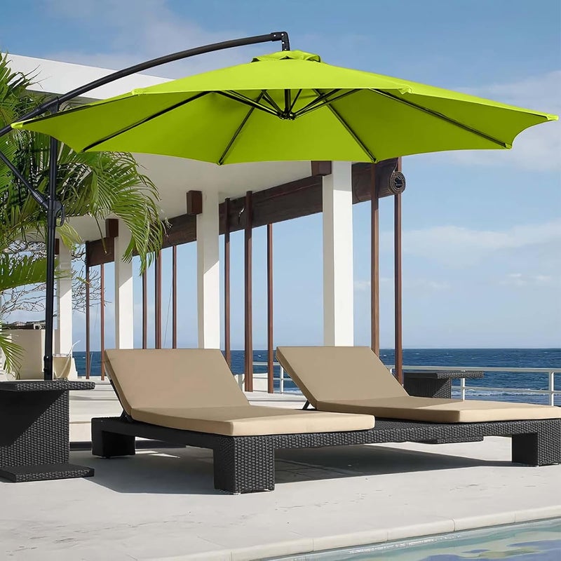GLDDFDG Patio Umbrella Canopy, Universal Replacement Cover for 10 Feet 8- Ribs Outdoor Round Patio Market Umbrella Parasol Canopy Top Sun Shade Accessory, 300D UV Protective And Water Resistant Patio Canopy (Grass Green) - Image 3